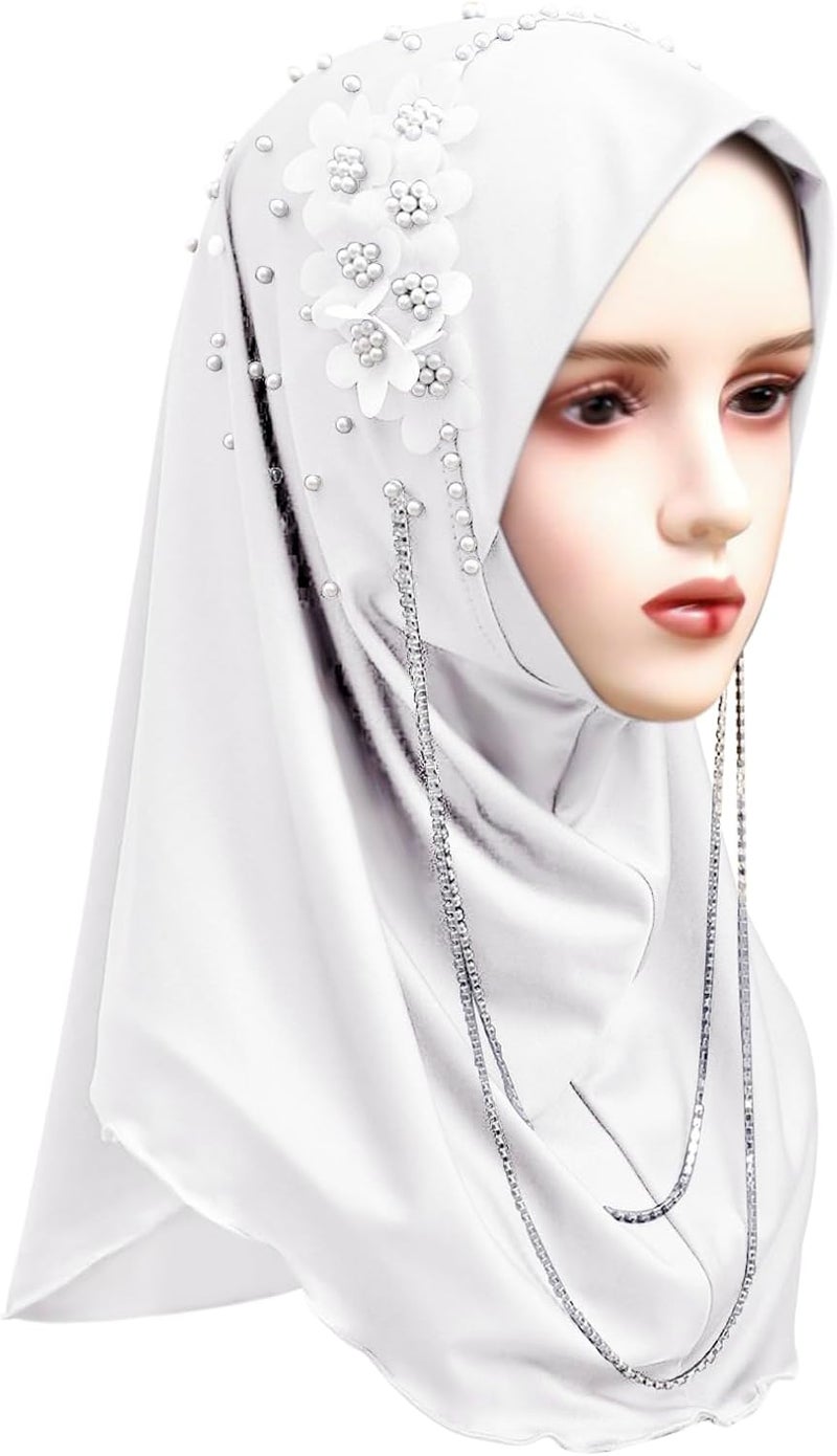 NICEYST Fashion Long Hijab Scarf for Women Girls Muslim Islamic Under Scarf Hat Long Hijabs Cap Instant Turbans Wrap - Image 4